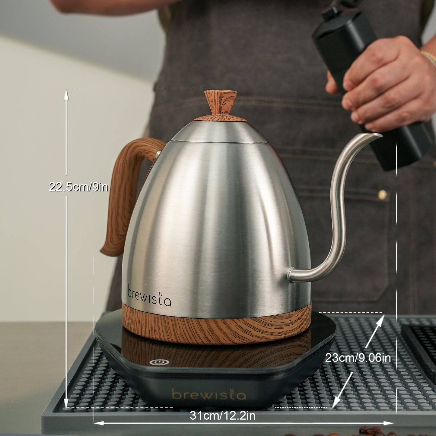 Brewista Artisan Gooseneck 1 L Kettle w/ Variable Temperature