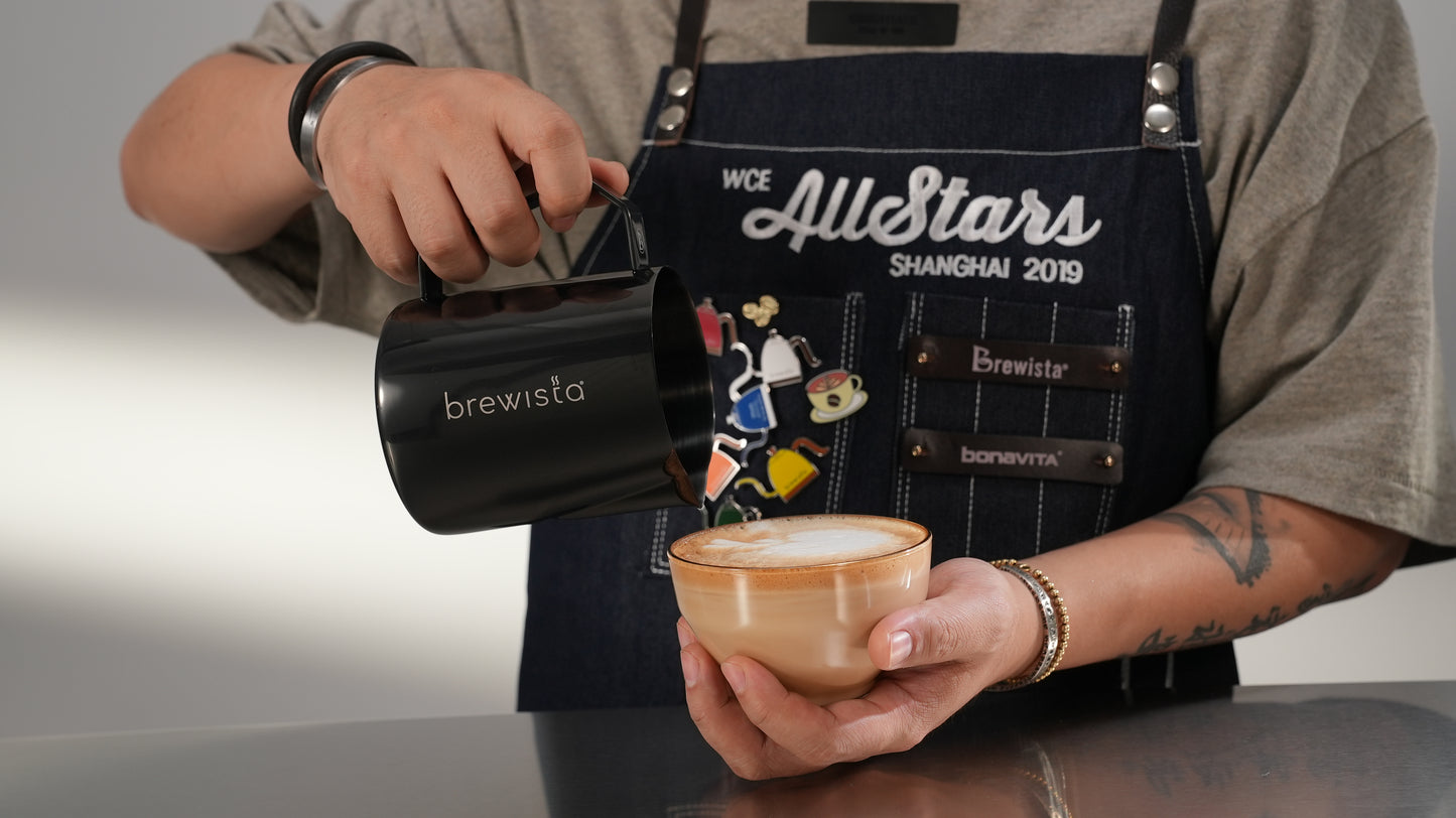 Brewista Milk Frothing Pitcher with Ergonomic Swirl Spout