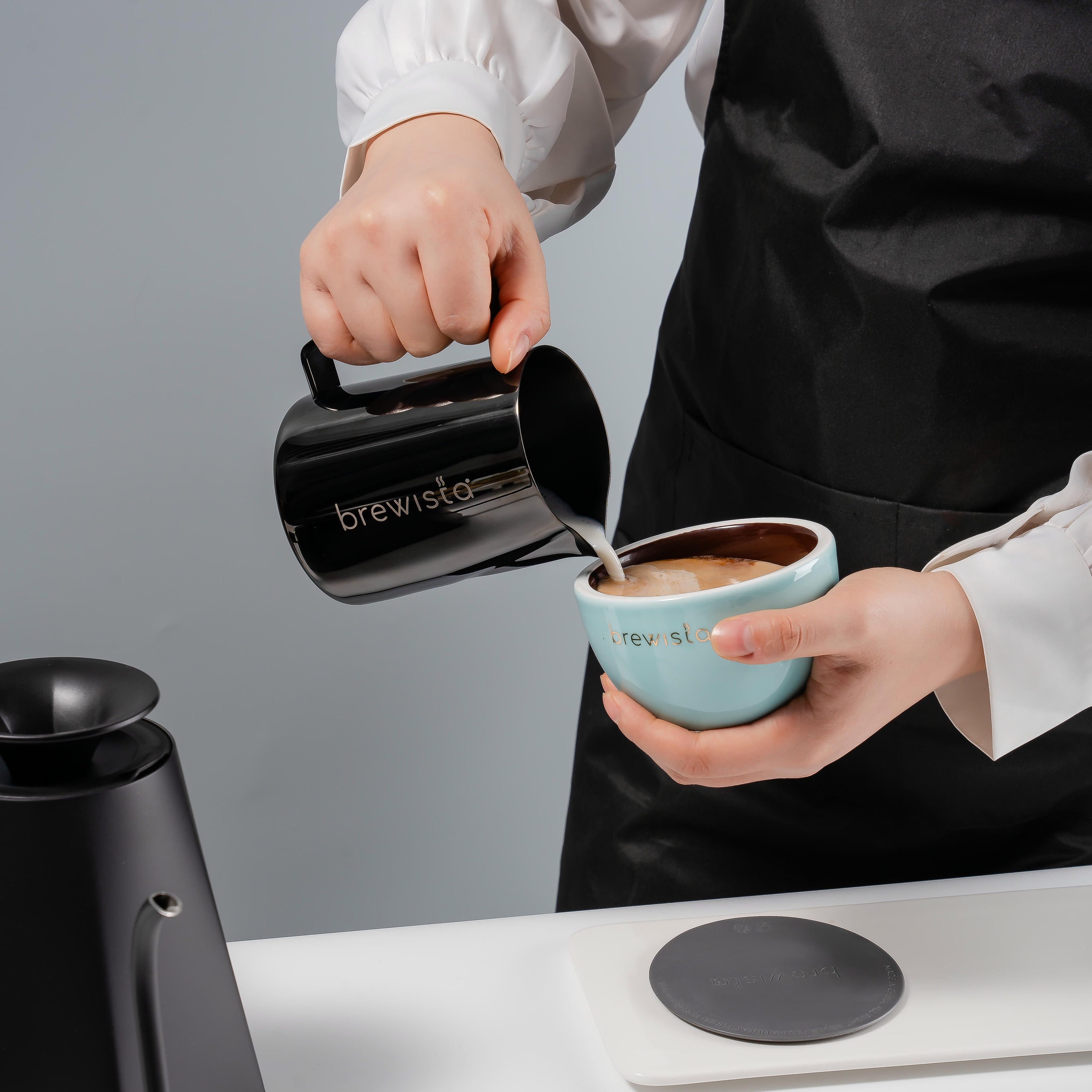 Brewista Milk Frothing Pitcher with Ergonomic Swirl Spout